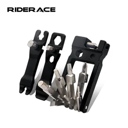 Ensemble d'outils de réparation de vélo 20 en 1, clé à rayons hexagonaux pliable multifonction, outil de tournevis de réparation de vélo de route de montagne