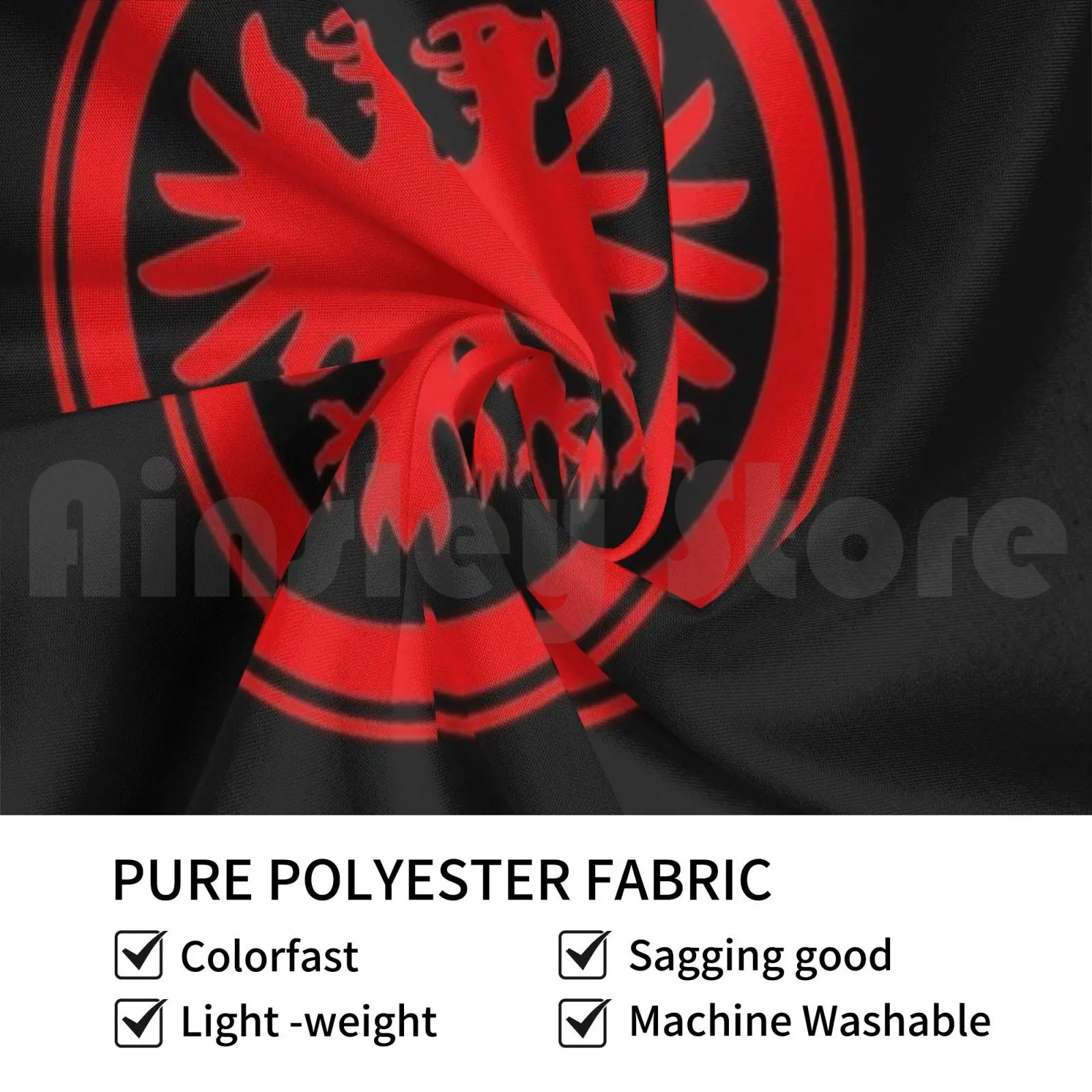 Frankfurt Red Customized Tapestry Frankfurt Sge Launische Diva Deutschland Deutsch