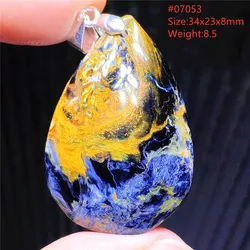 Natural Blue Pietersite Pendant Namibia Women Men Chatoyant Jewelry Yellow Pietersite Cat Eye Gemstone AAAAAA