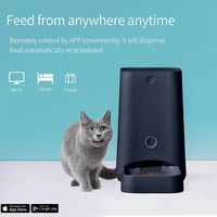 Smart Feed Automatic Cat Feeder,Wi-Fi Pet Feeder for Cat and Small Dog,Phone Remote Control,Auto Food Dispenser,Pet Food Bowl,6L