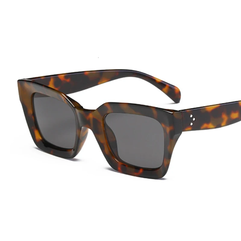 New Fashion Woman Luxury Brand Square Sunglasses Ladies Vintage Oversized Sun Glasses Female Big Frame Uv400 Shades Black image 4