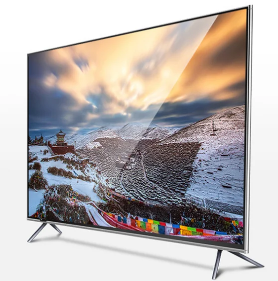 55 65 Inci 4K Led Layar Tampilan Monitor Multi Bahasa Pintar Wifi TV Android OS LED IPTV T2 Televisi TV