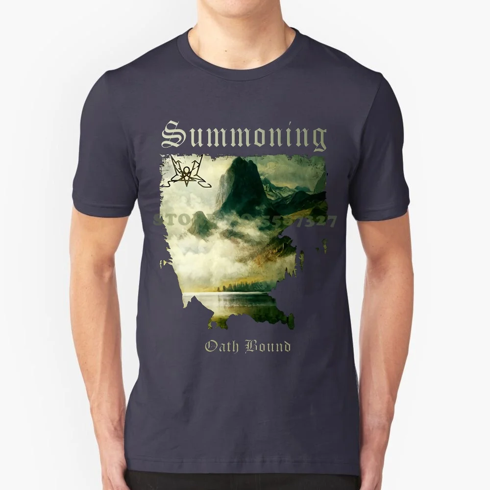 Summoning-Oath Bound T Shirt S-5xl Black Metal Black 100% Cotton