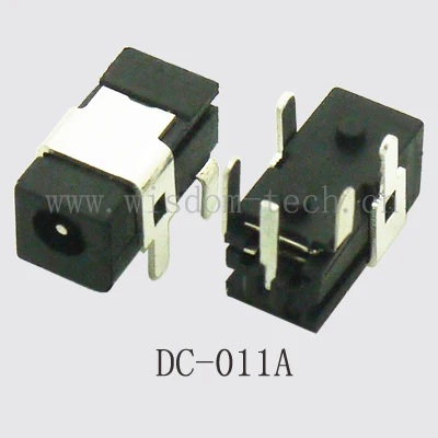 10 Stuks DC-011A Dc Connector 2.5X0.7Mm Vrouwelijke Dc Power Jack Dip Pcb Montage Voor Tablet Notebook Telefoon audio Opladen