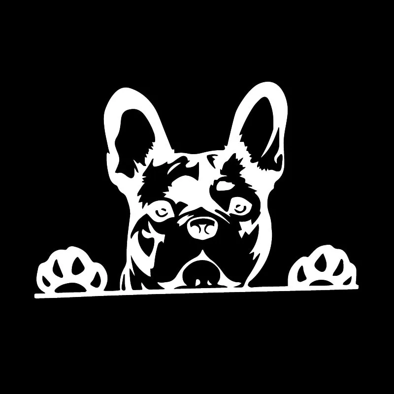 Creative Vinyl Car Sticker Paws Up French Bulldog Frenchie Bully Dog Decal for Vw Beetle Tucson Megane 2,15cm*10cm