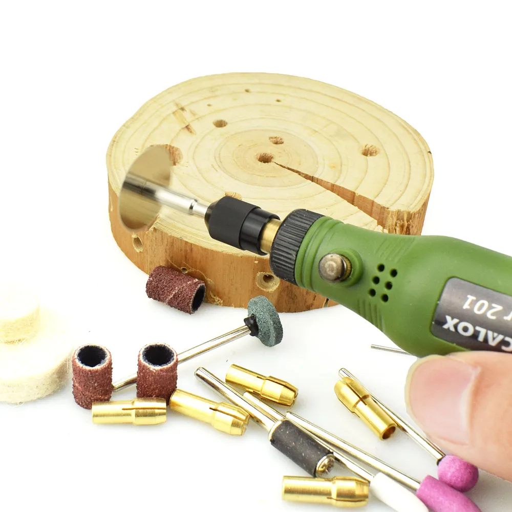 NEWACALOX DIY Mini Rotary Tool USB DC 5V 10W Variable Speed Wireless Electric Grinder Set Wood Carving Pen for Milling Engraving