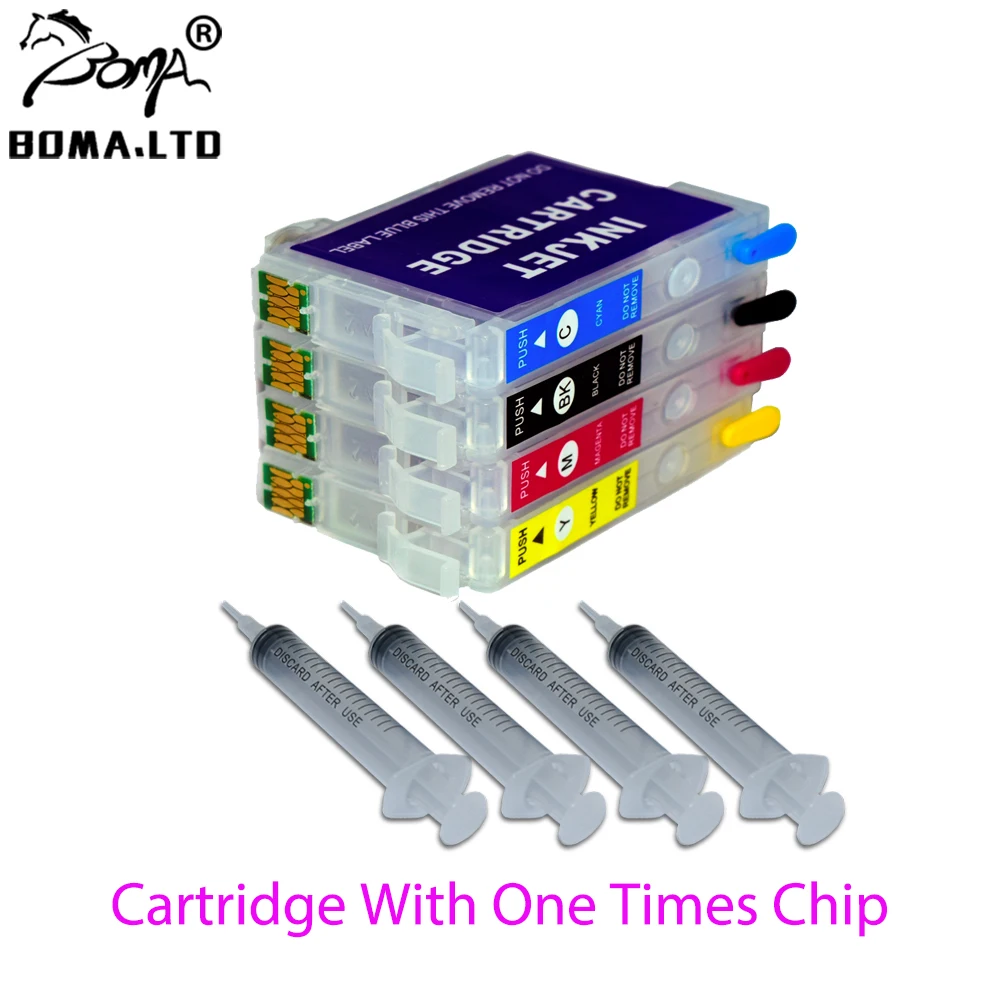 BOMA.LTD 206 T206 XP 2101 Bulk Ink Cartridge With Single Chip For EPSON Expression XP-2101 XP2101 Printer T2061 - T2064