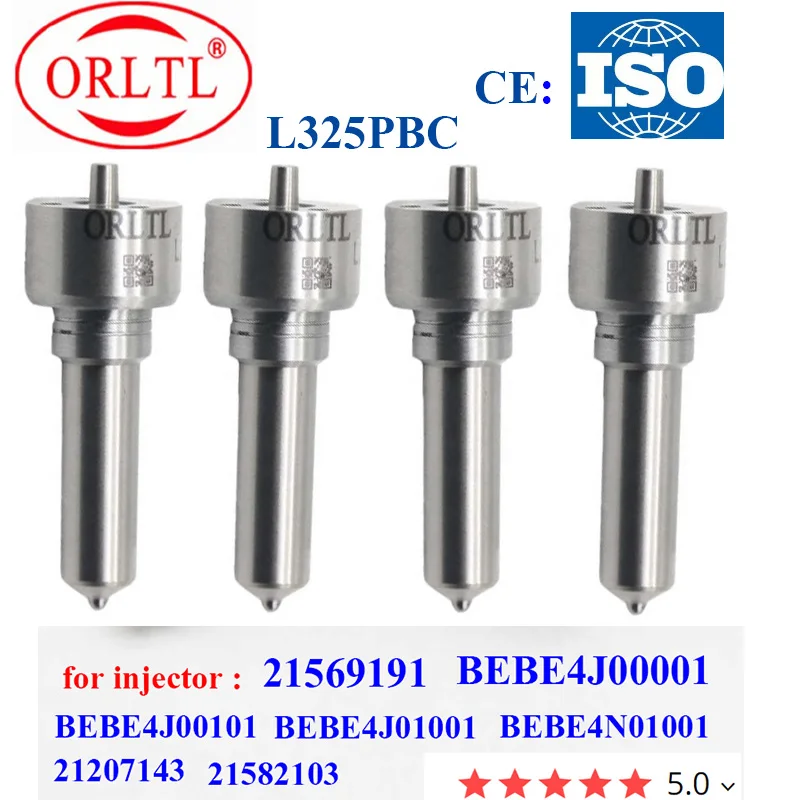 

4 pieces Commmon Rail Nozzle L325PBC L 325 PBC For 21569191 BEBE4J00001 BEBE4J00101 BEBE4J01001 BEBE4N01001 21582103 21207143