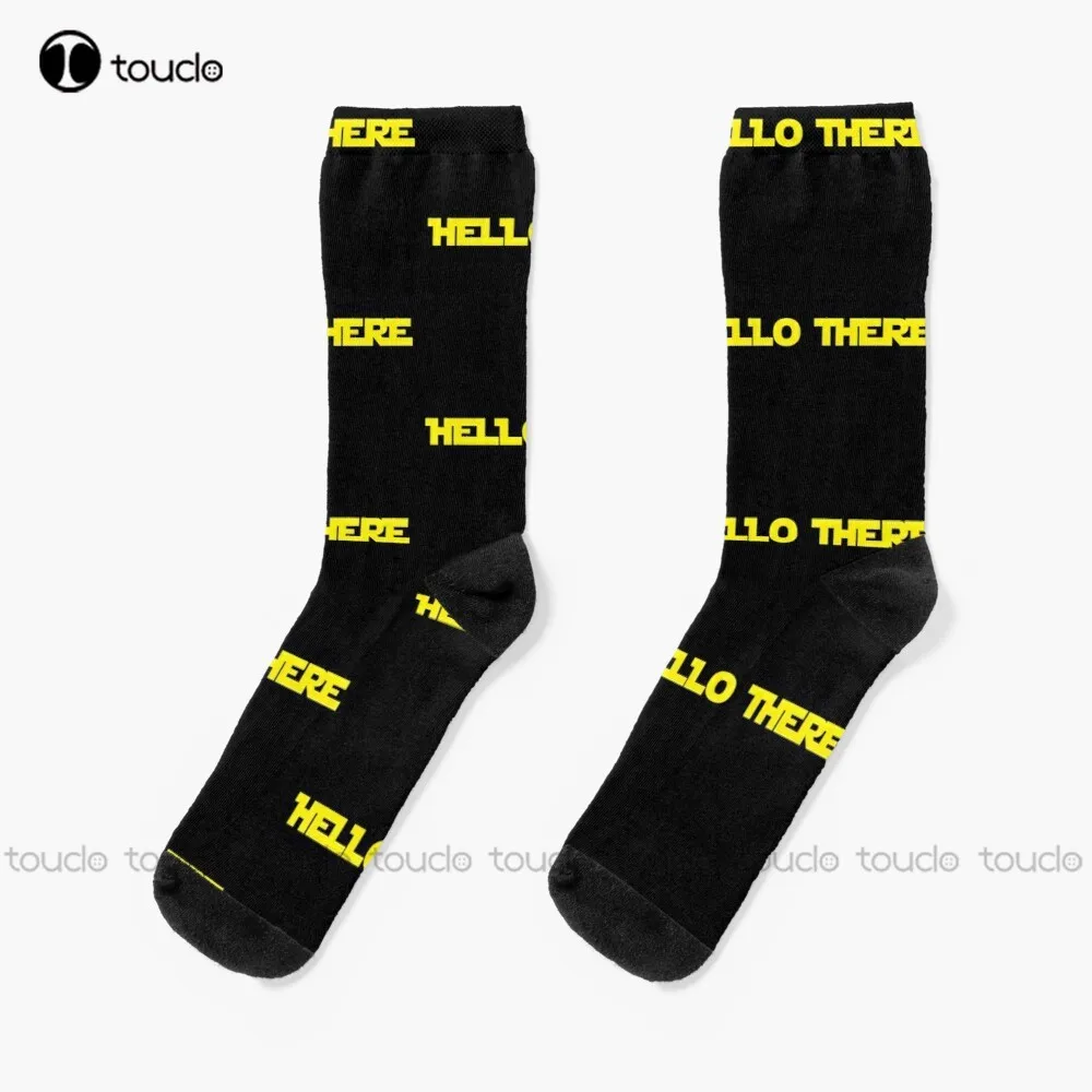 

Hello There Socks White Socks Christmas Gift Unisex Adult Teen Youth Socks Custom 360° Digital Print Women Men Funny Sock