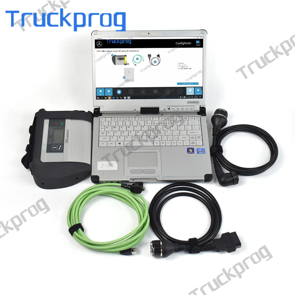 For Benz MB STAR SD C4 WIFI With CF C2 Laptop Multiplexer MB Star Sd C4 Auto Truck Diagnostic scanner Tool