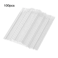 100PCS White Disposable Tattoo Cotton Swab  Brush Bagged Microblading Micro Brushes Applicator Tattoo Accessories For Makeup