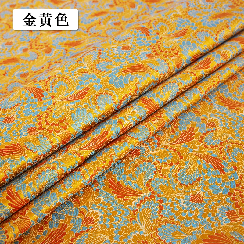 Chinese imitation silk style brocade pattern jacquard pattern fabrics design fashion cheongsam kimono diy damask sewing material