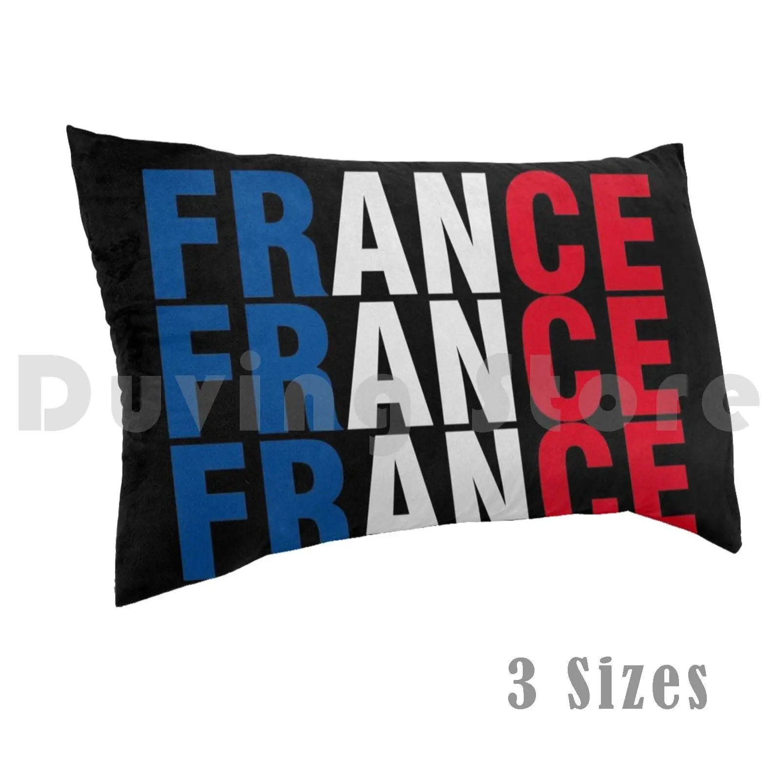 Funda de almohada Vive La France impresa 50x75 Francia París La Francia beso francés divertida bandera francesa viaje para
