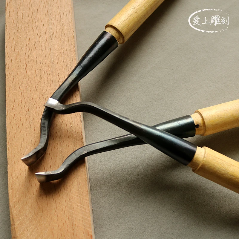 Elbow chisel Woodwork Carving knife Dig hole Spoon knife Woodwork chisel Dish Tray tools