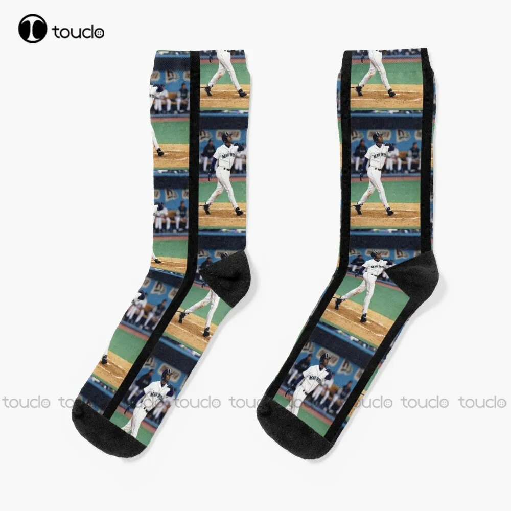 Ken Griffey Jr. T-Shirts Gift For Fans For Men And Women Socks Mens Funny Socks Christmas Fashion New Year Gift Hd High Quality