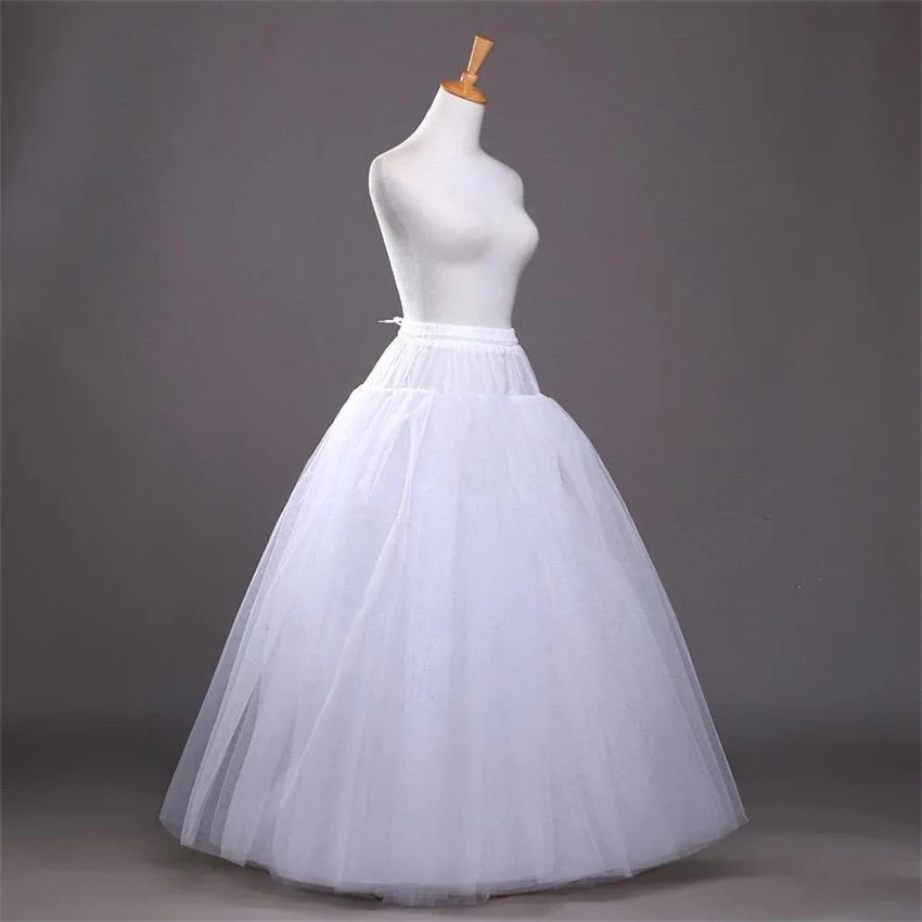 NUOXIFANG 2023 Aksesori pernikahan A-line putih murah gaun pesta tulle rok tanpa tudung rok Crinoline rok pinggang jupon dapat diatur