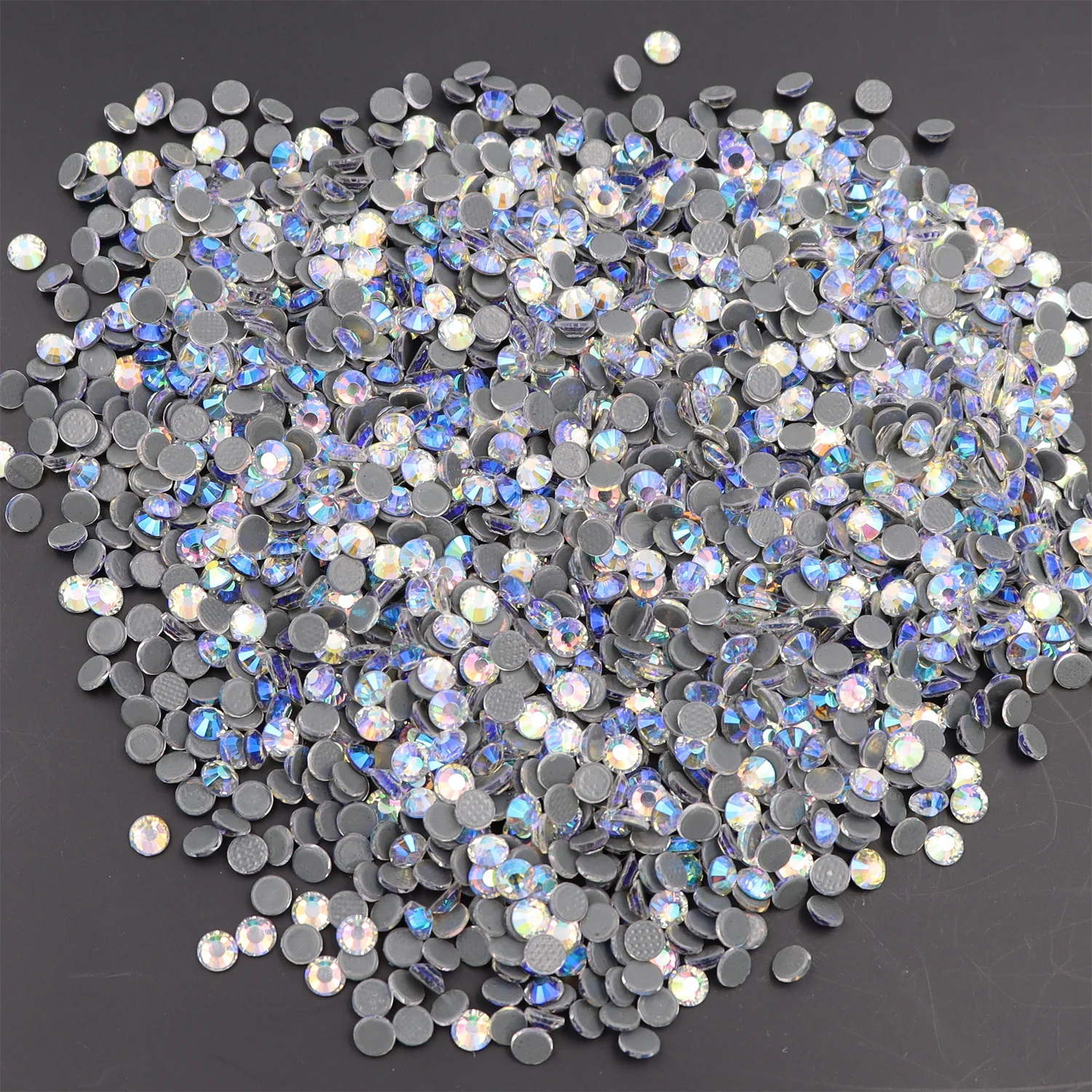 White Clear AB Hotfix Rhinestone High Quality Hot Fix Crystals Iron-on Glass Diamond Strass For Garment