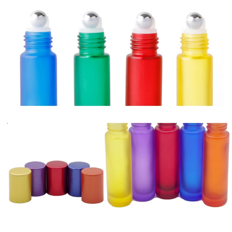 5/10/50 Stück 10 ml Roll-On-Flasche, dickes Milchglas, Parfümflasche, nachfüllbar, leerer Roller, Fläschchen für ätherische Öle – Detail 5