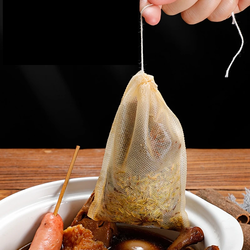 Disposable Teabags 5x7/6x8/7x9cm Empty Teabags Scented Tea Bags Infuser with String Heal Seal Paper Filter for Herb Loose Tea