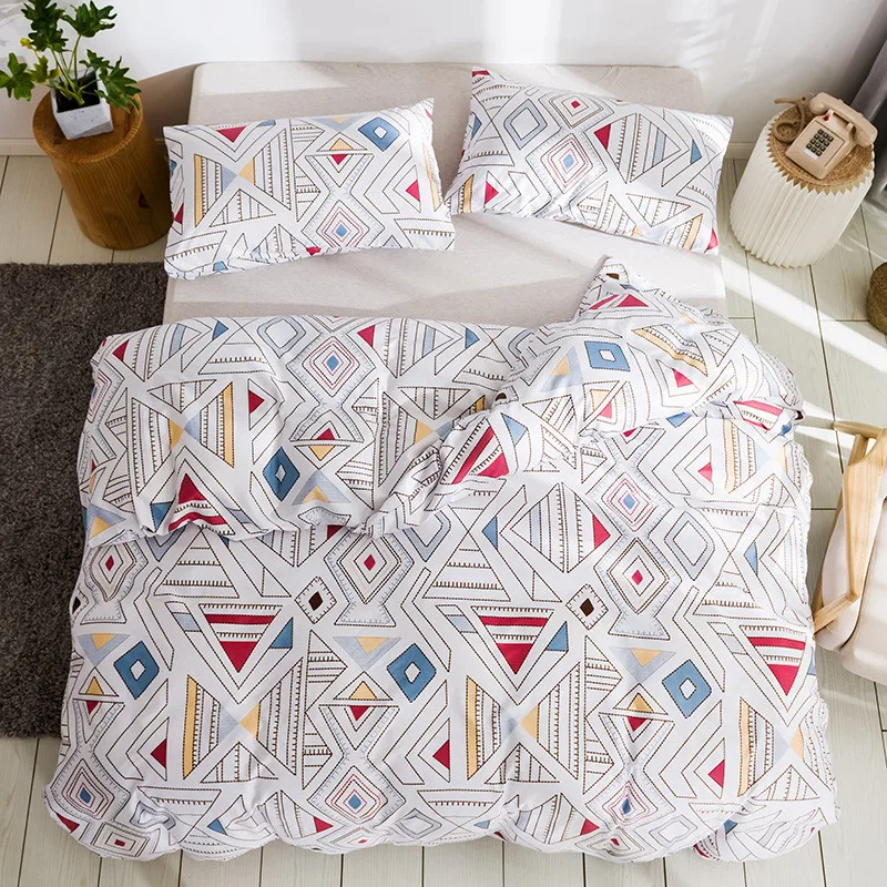 3D geometric printing comforter bedding sets queen size duvet cover pillowcase bedclothes quilt cover king size bed set