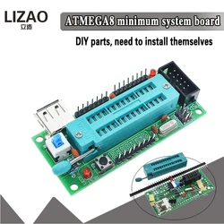 ATmega8 ATmega48 ATMEGA88 Development Board AVR (NO Chip) New Diy Electronic Module Diy Kit Pcb Board USB Interface