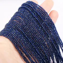 Pietre artificiali con perline sfaccettate, piccole perle, zaffiri, perline isolanti sciolte per la creazione di gioielli, accessori per collane, braccialetti fai da te