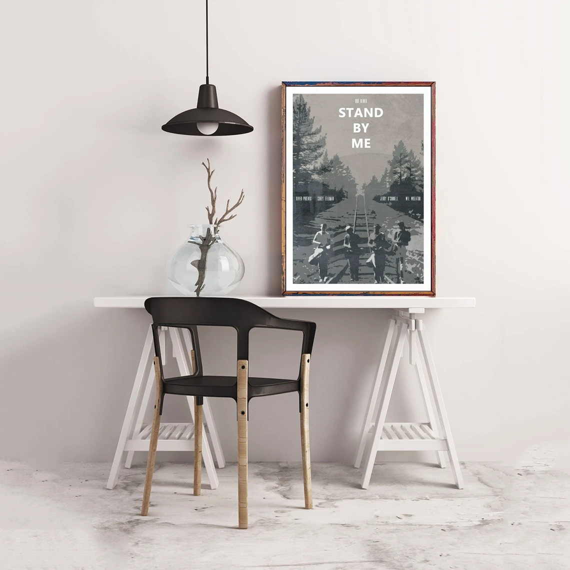 ستاند باي مي ملصق الفيلم ديكور المنزل طلاء جدران (بدون إطار)