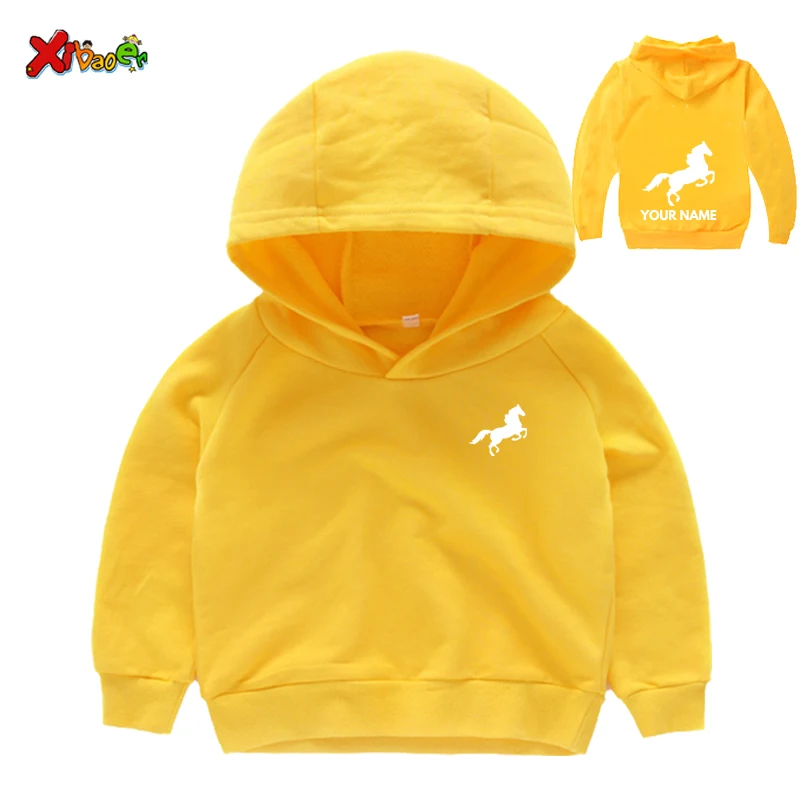 Hoodie Girls Kids Hooded Sweatshirts Children\'s Hoodies Hoodies Personalised Horse Riding Hoodie Gift for Boys Kids Sweatshirts