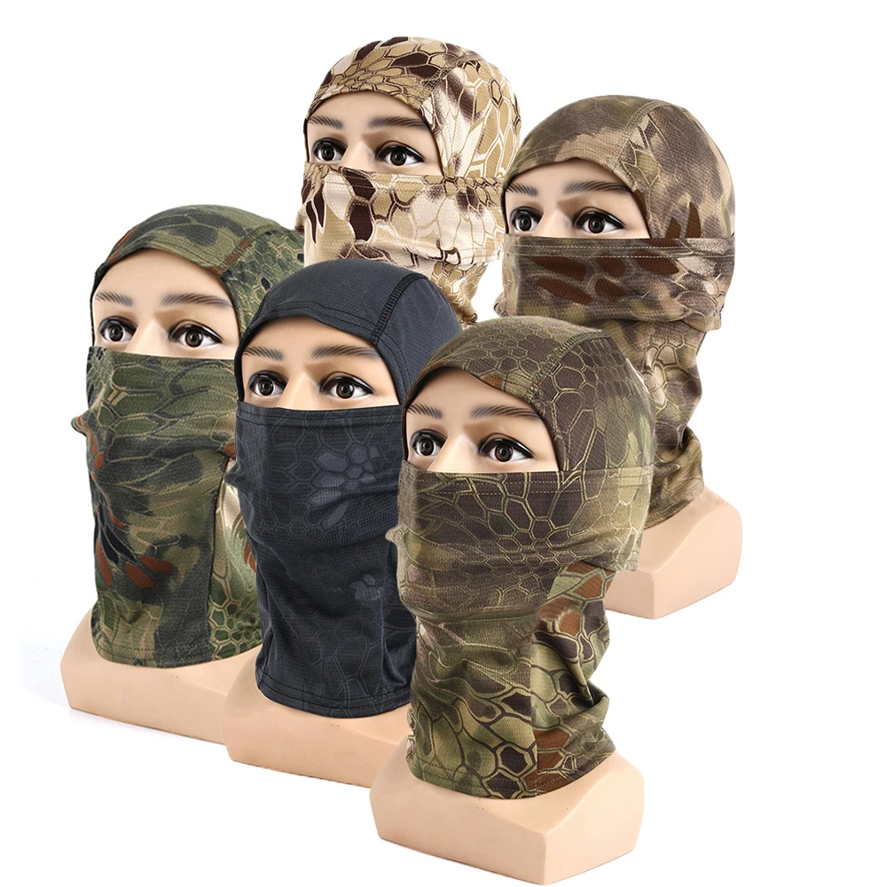 Balaclava Full Face Mask Cycling Hunting Mountaineering Hiking Breathable Mask Tactical Airsoft Paintball Camouflage Headgear