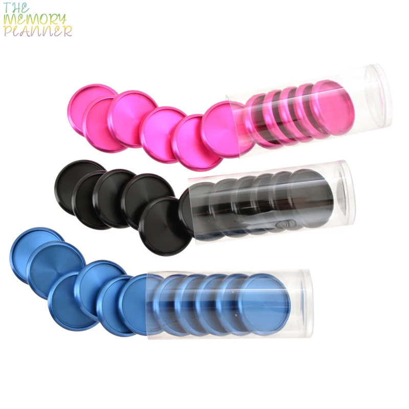30pcs 24mm Metal Ring Binder Mushroom Hole Loose-leaf Rings Notebook Accessories Binding Ring Metal Disc Binding Planner Rings
