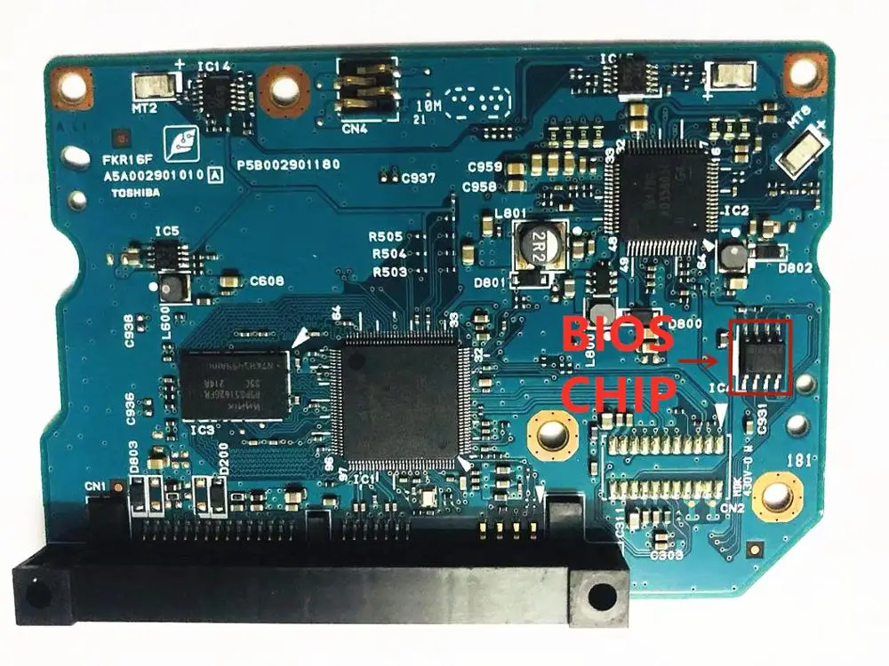 Toshiba Hard disk circuit board MK1002TSKB HDD PCB Logic Board Board Number:   G002901A