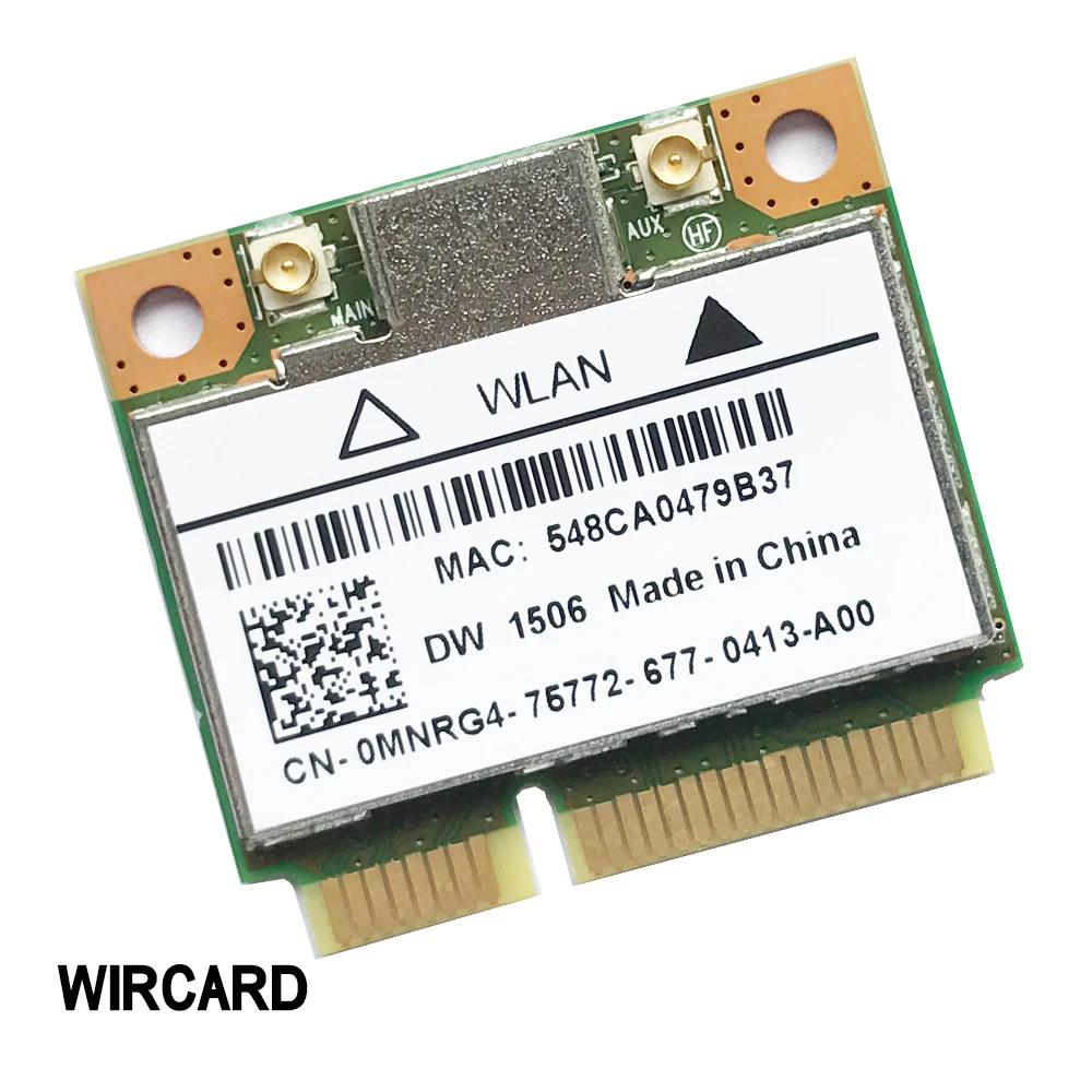 WIRCARD DW1506 AR5B125 mini PCI-E WiFi Card 802.11b/g/n WiFi Module for Dell laptop