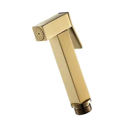 Hand Held Bidet Sprayer Gold Brass Douche Toilet Hand Held Toilet Shattaf Shower Head Copper Sprayer