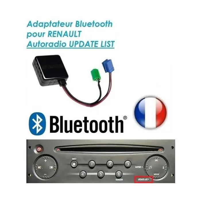 

6 PIN +8 PIN ISO AUX Auxiliary Audio IN Bluetooth For Renault Clio Scenic Trafic Skyexpert Update List Car CD Radio