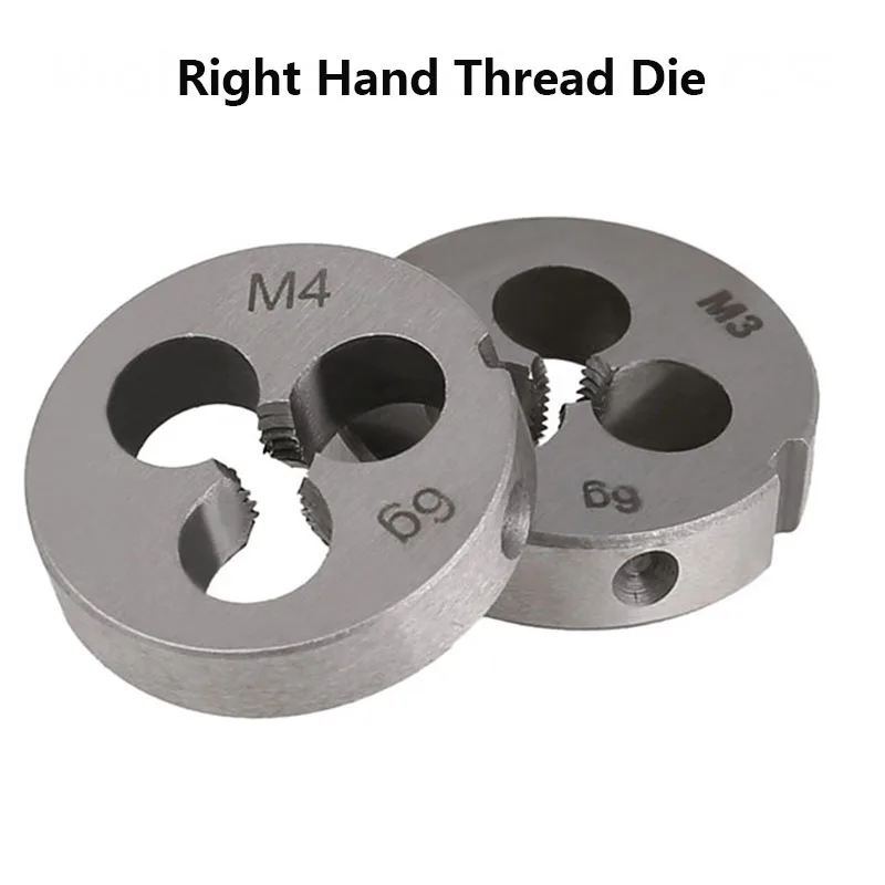 Right Hand Thread Die Right Hand Mold Suit Tap Die Set M1 M1.2 M1.4 M1.6 M1.7 M2 M2.5 M3 M3.5 M4 M5 M6 M8 M10 M12 M14 M16 M18M20