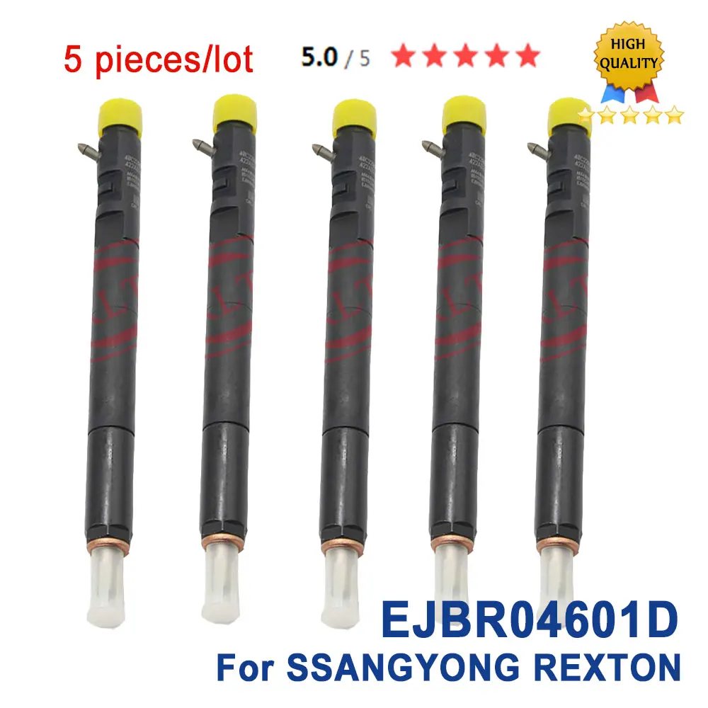 

5 Pieces/lot EJBR04601D A6650170121 Diesel Common Rail Fuel Injector EJBR0 4601D OEM For A6650170321 SSANGYONG REXTON Euro 3