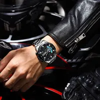 CURREN montres en acier inoxydable pour hommes mode créative cadran lumineux avec chronographe horloge mâle montres décontractées 5
