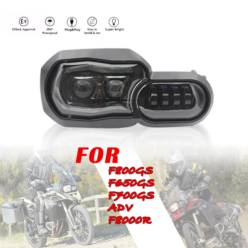 

CE/EMARK LED Projector Headlight Assembly For BMW F800GS Adventure 2013-2016