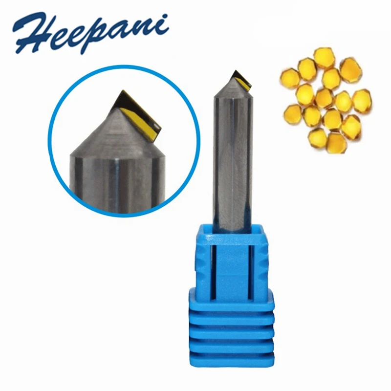 

Mono Crystalline Milling Cutter Customize 3mm Width Single Crystal Diamond Cutting Tools D6xL40x3x60°-150° Chamfering Tool