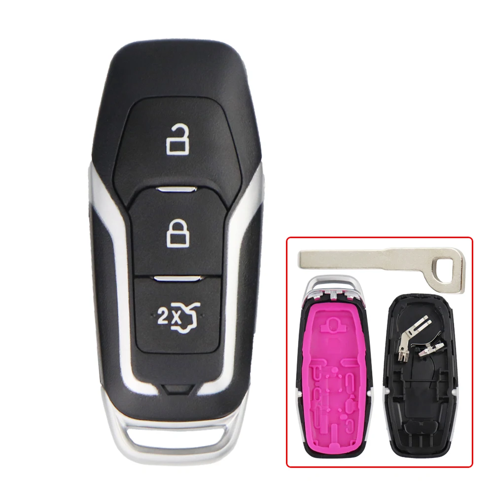 YIQIXIN 3/4/5 Buttons Remote Car Key Case Shell For Ford Focus Edge S Max Mondeo Ka Explorer Fusion Galaxy 2015 2016 2017