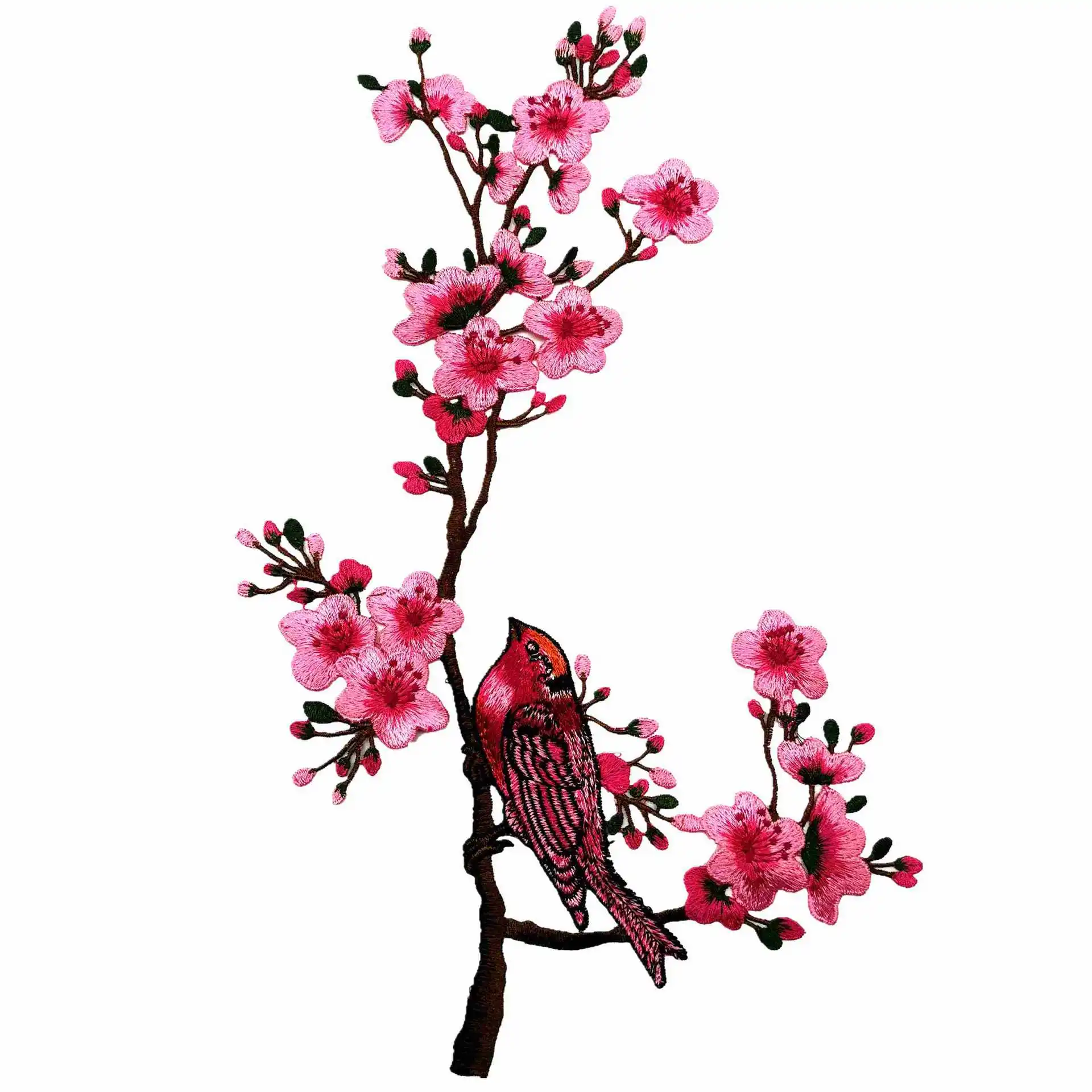 Dancing bird plum blossom solubile in acqua ricamo collare fiore solubile in acqua fiore adesivi in stoffa accessori per il cucito cheongsa