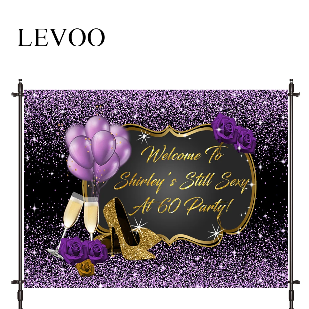 

LEVOO Photography Studio Birthday Balloon Shiny High Heels Champagne Newborn Photography Backdrop Camera Fotografica