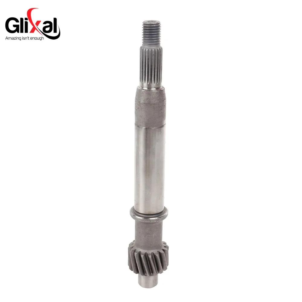 Glixal GY6 49cc 50cc 155mm Clutch Output Drive Shaft for 139QMA 139QMB 4-Stroke Chinese Scooter Moped ATV Go-Kart