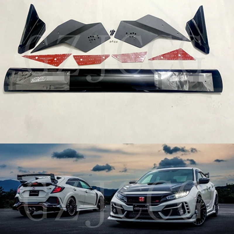 For Honda Civic 10th spoiler Hatchback Civic 2016-2021FK4 FK7 FK8 MUGEN ABS spoiler tail JDM modification