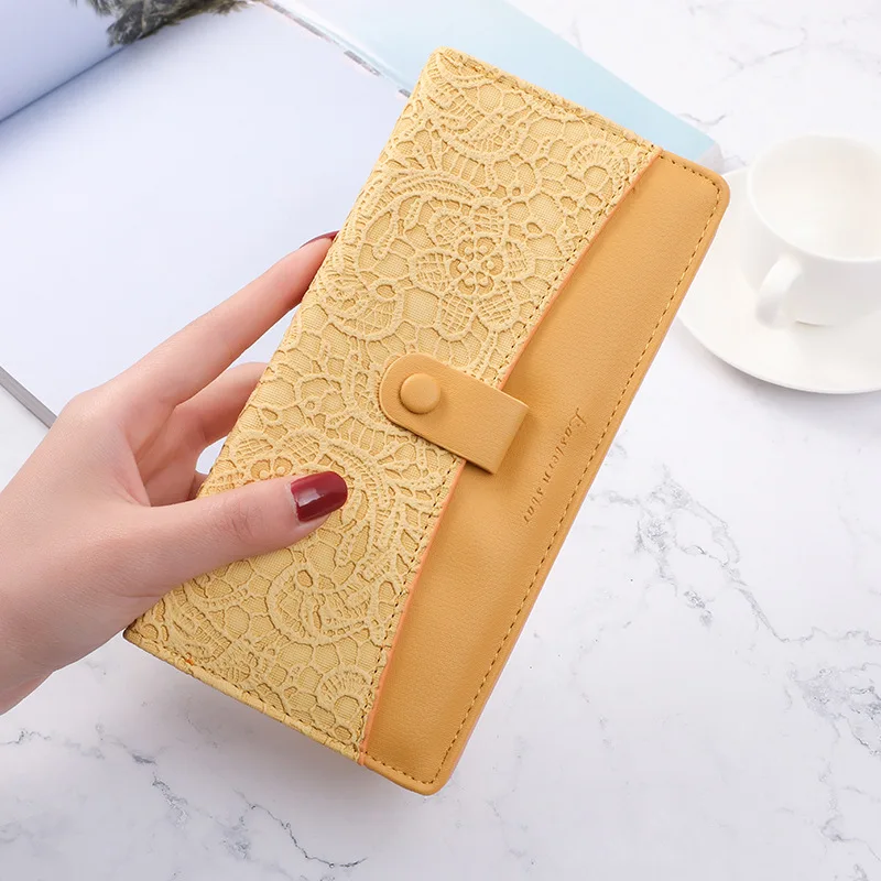 2021 New Leather Women Long Purse Female Clutches Money Wallets Lady Handbag Zipper Coin Purse wallet for Cell Phone Card Holder