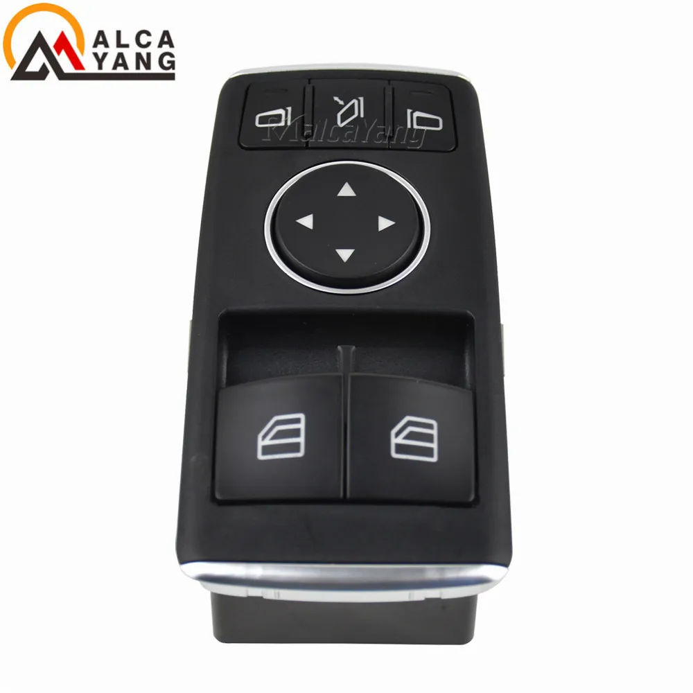 A1729056900 Electric Power Window Switch with Folding Mirror Button Function for Mercedes Benz C250 C350 C63 Window Lifter Switc