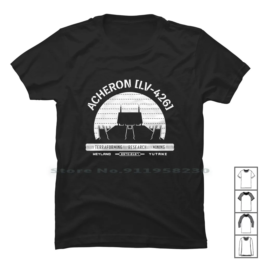 Acheron Terraforming Research Mining T Shirt 100% Cotton Birthday Animals Search Mining Comic Humor Mini Love Hero Geek Form Sea