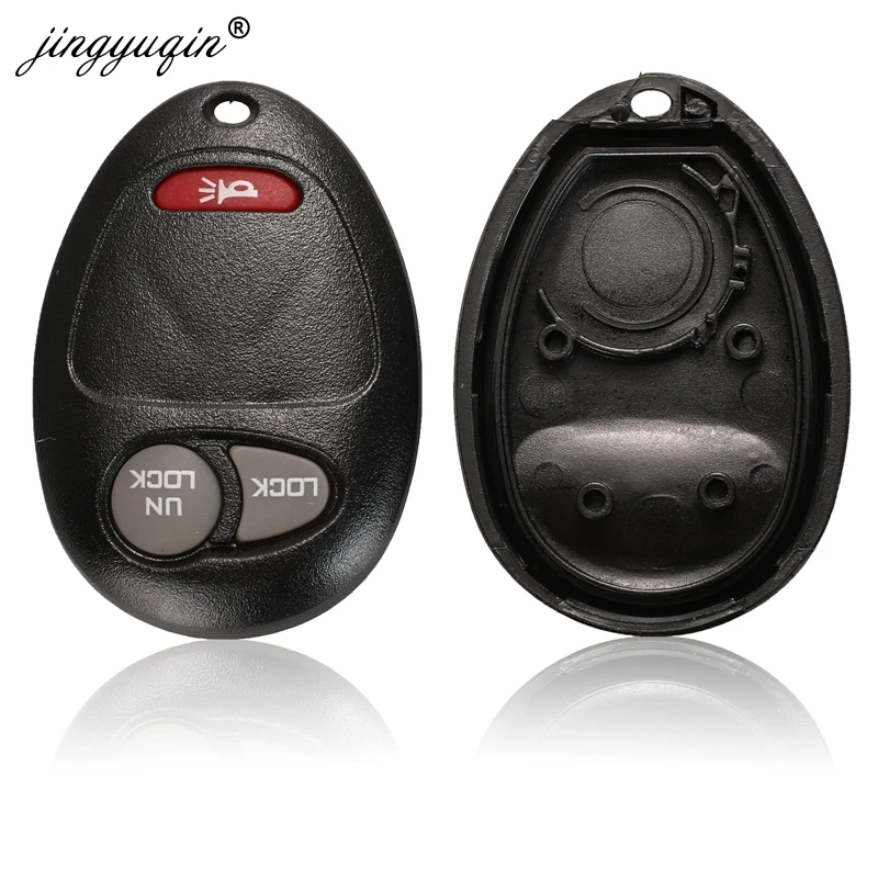 jingyuqin 3 Buttons No Chip Blank Remote 2 + 1 Panic Key Shell Case Cover For Buick Hummer H3 GMC For Chevrolet Colorado Isuzu