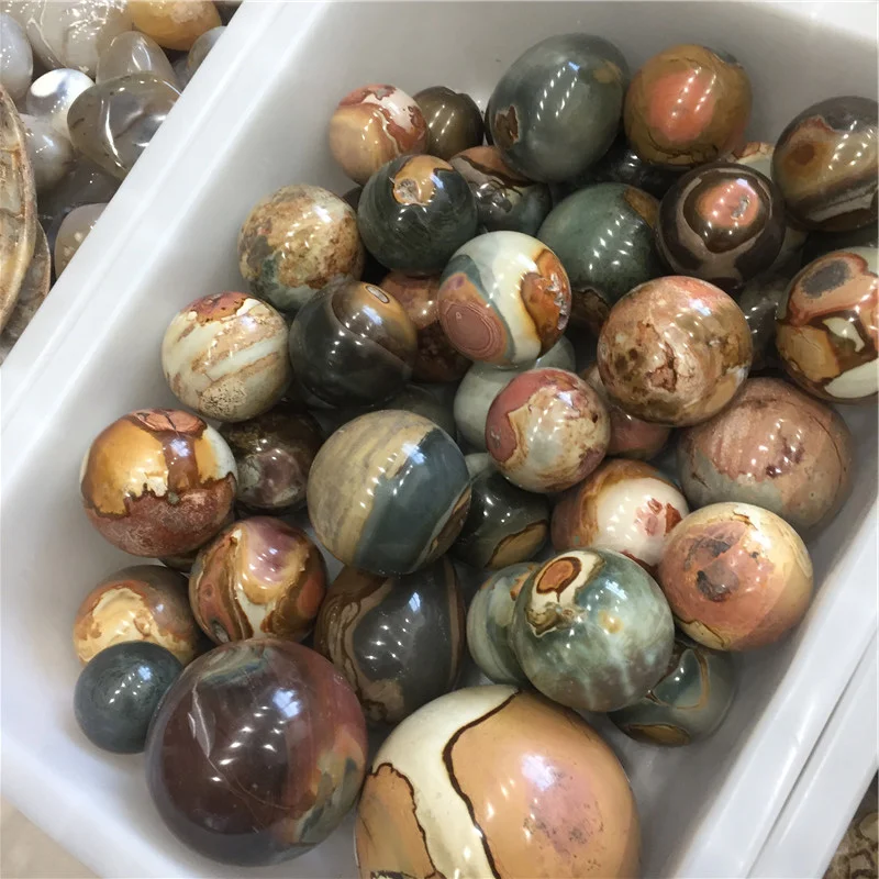 wholesale natural crystal stone ball polished ocean jasper crystal sphere for decoration