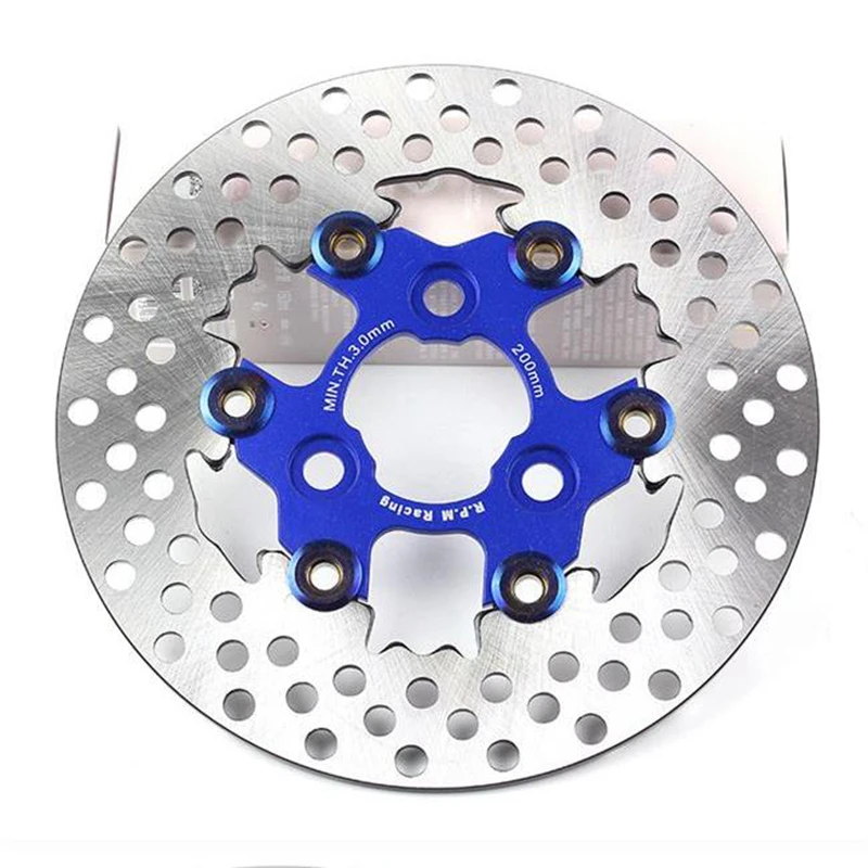 200mm RPM Disc Brake 3 Hole 57mm 70mm Motorcycle Floating Disk Rotor Caliper Universal Front Rear Wheel For Yamaha Scooters Niu